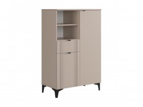 Комод 2 Рич (кашемир/фрапучино матовый/черный) в Усть-Тарке - ust-tarka.mebel-nsk.ru | фото