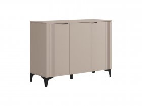 Комод 3 Рич (кашемир/фрапучино матовый/черный) в Усть-Тарке - ust-tarka.mebel-nsk.ru | фото