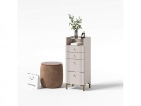 Комод 4 ящика КМ2 Одетта (дуб эндгрей/меланж) в Усть-Тарке - ust-tarka.mebel-nsk.ru | фото