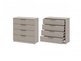 Комод 4 ящика (МДФ) Эккервуд (меланж) в Усть-Тарке - ust-tarka.mebel-nsk.ru | фото