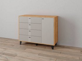 Комод «Катрин-13» (дуб крафт золотой/сантьяго софт) в Усть-Тарке - ust-tarka.mebel-nsk.ru | фото
