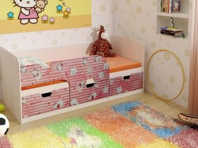 Кровать детская с ящиками 1,86 Минима Hello Kitty в Усть-Тарке - ust-tarka.mebel-nsk.ru | фото