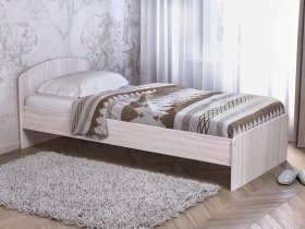 Кровать односпальная 80 с низкой спинкой (ясень шимо светлый) в Усть-Тарке - ust-tarka.mebel-nsk.ru | фото