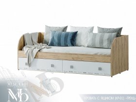 Кровать с ящиками Тренд КР-01 в Усть-Тарке - ust-tarka.mebel-nsk.ru | фото