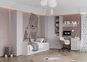 Модульная детская «Тефия» (тефия/софт сантьяго) в Усть-Тарке - ust-tarka.mebel-nsk.ru | фото