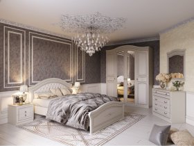 Модульная спальня Николь (Мебельград) в Усть-Тарке - ust-tarka.mebel-nsk.ru | фото