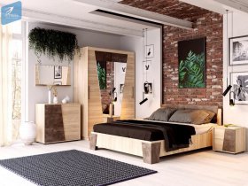 Модульная спальня Санремо в Усть-Тарке - ust-tarka.mebel-nsk.ru | фото
