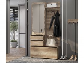 Прихожая ПР-04 Энигма (венге/дуб каньон) в Усть-Тарке - ust-tarka.mebel-nsk.ru | фото