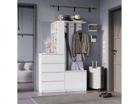 Прихожая Симпл ПР-04 (белый) в Усть-Тарке - ust-tarka.mebel-nsk.ru | фото