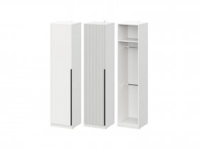 Шкаф ШК-50 Эккервуд (белый) в Усть-Тарке - ust-tarka.mebel-nsk.ru | фото
