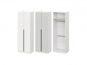 Шкаф ШК-75 Эккервуд (белый) в Усть-Тарке - ust-tarka.mebel-nsk.ru | фото