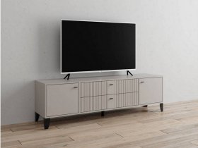 Тумба под ТВ Парус-10 (кашемир/сантьяго софт) в Усть-Тарке - ust-tarka.mebel-nsk.ru | фото
