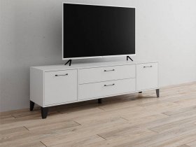 Тумба под ТВ Парус-13 (белый) в Усть-Тарке - ust-tarka.mebel-nsk.ru | фото